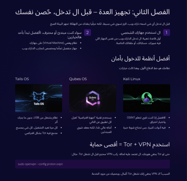 عالم الدارك ويب - دليلك لاستكشاف الدارك ويب بعمق وامان